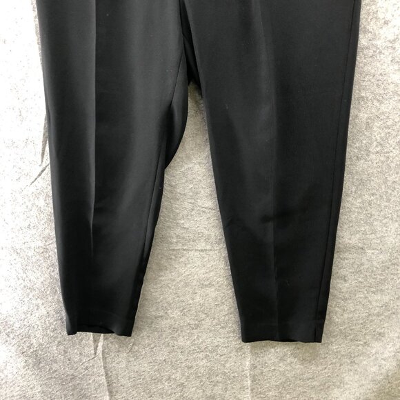J. Crew Collection Curator Dress Pants Womens 4 Black Ankle Tapered Pleat Front - Picture 4 of 10